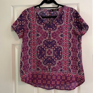 ReneeC. Printed short sleeve top